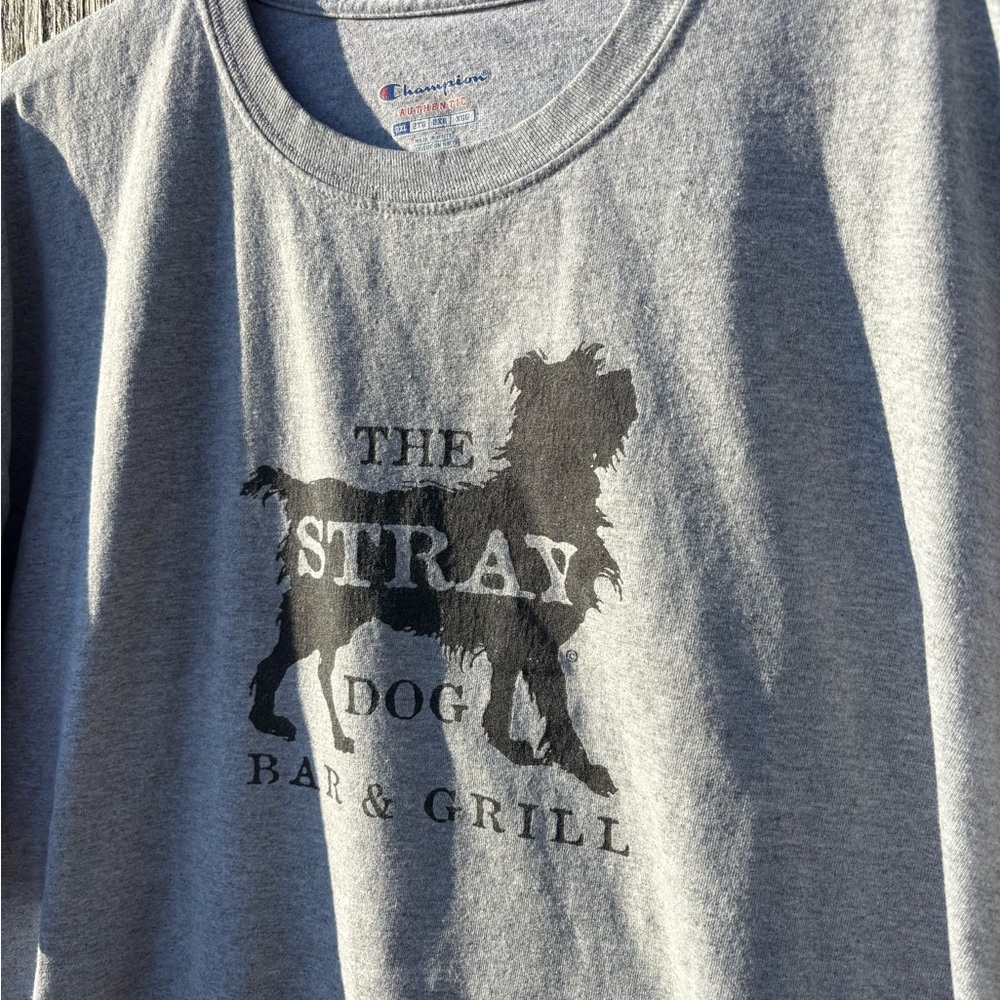 Champion Heather Gray Dog Graphic Tee